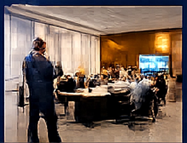 Événement corporate avec diffusion audiovisuelle