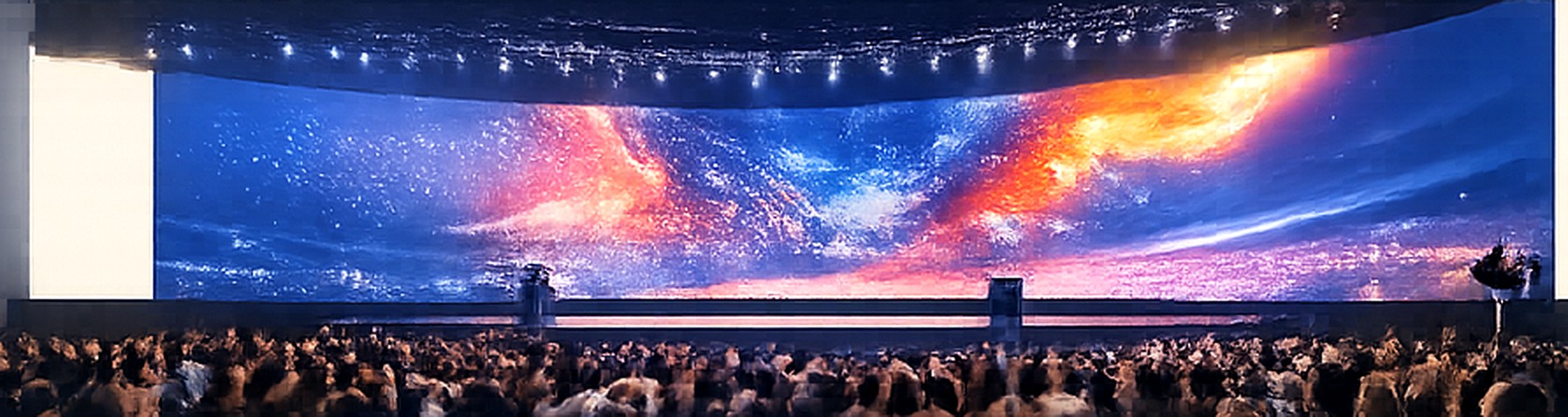 Grand événement avec mur LED panoramique